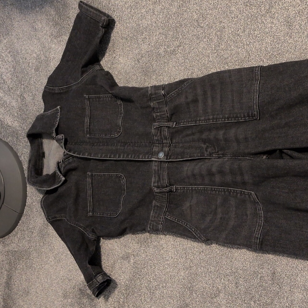 Judy Blue Denim Jumpsuit Size Medium - Picture 2 of 9